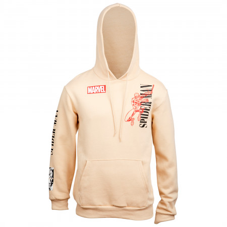 Spider-Man Character And Text Hoodie With Back And Sleeve Print
